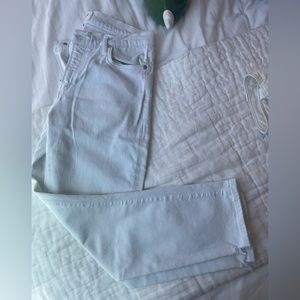 white agolde low/mid rise jeans